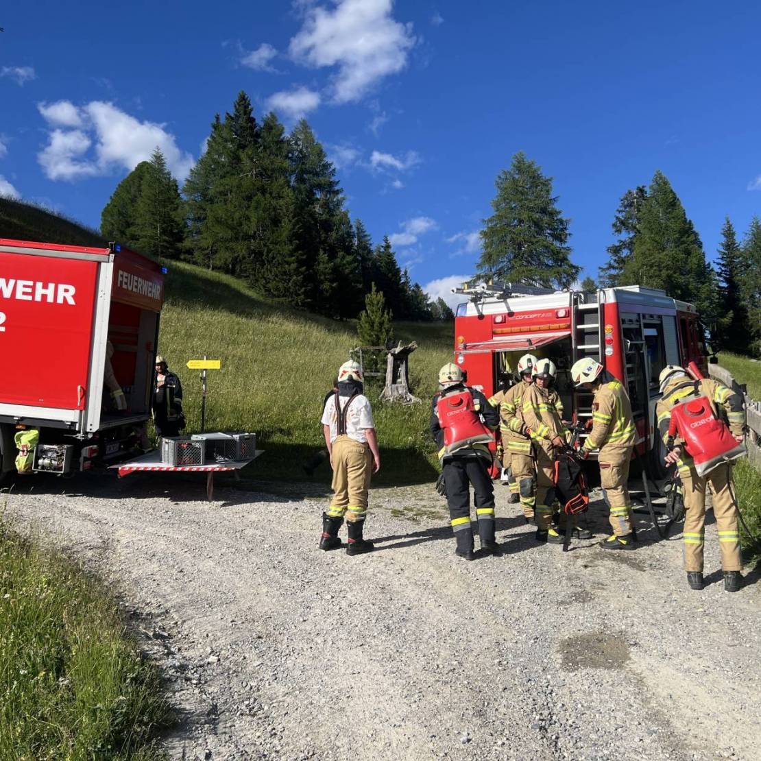 Flächenbrand Kobler Bergwiesen