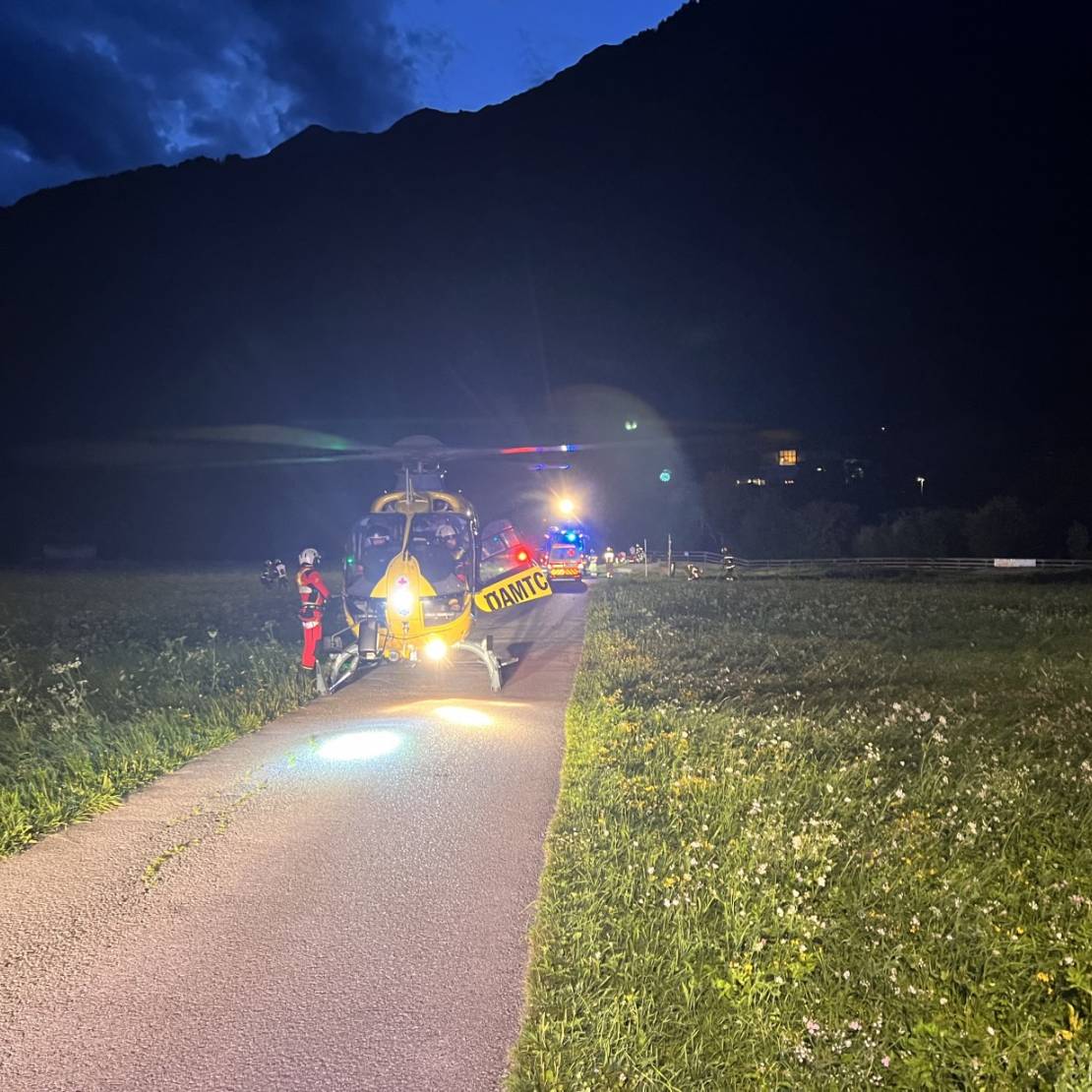 Unterstützungseinsatz Hubschrauber