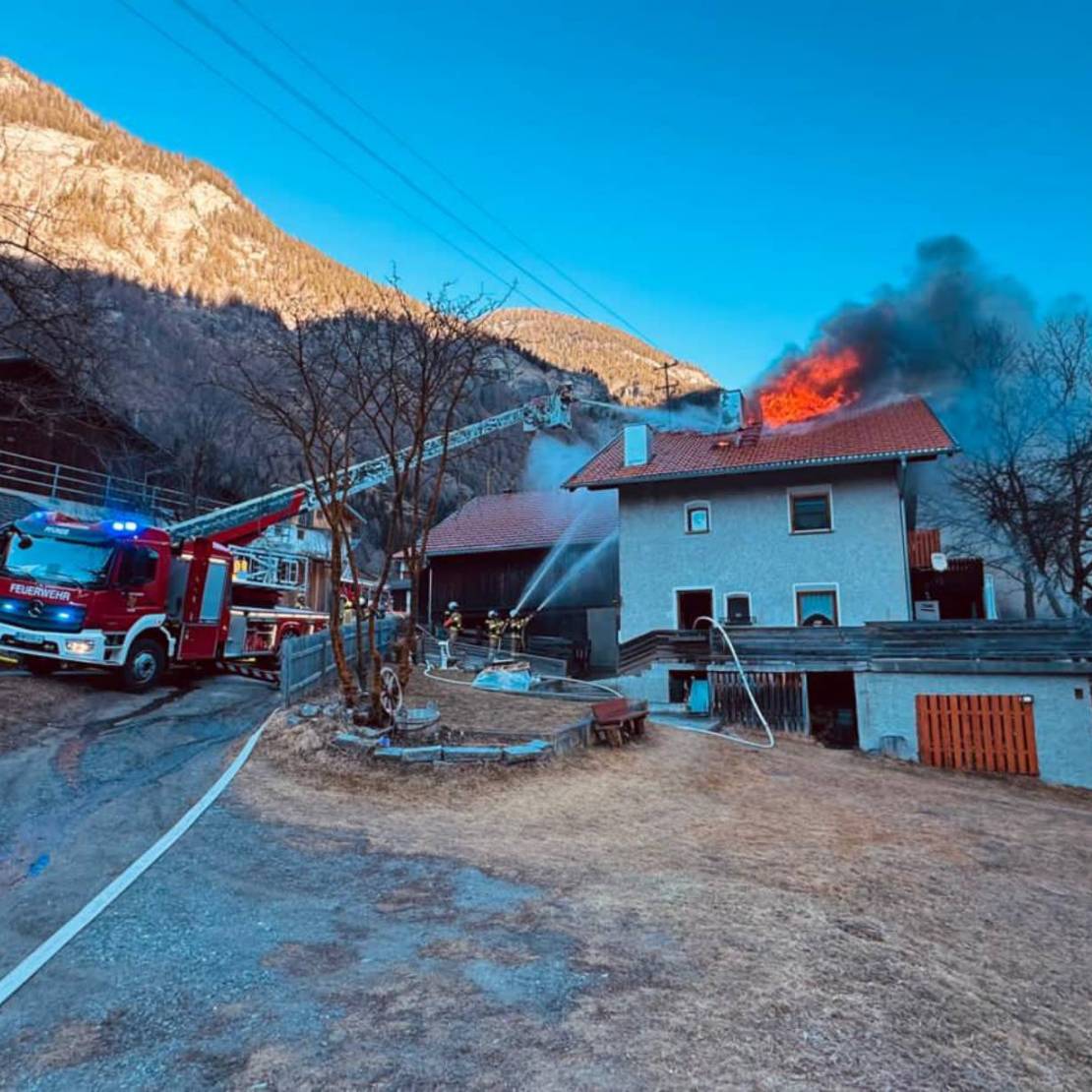 Dachstuhlbrand Birkach